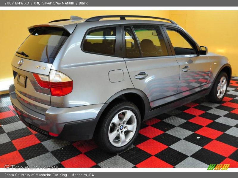 Silver Grey Metallic / Black 2007 BMW X3 3.0si
