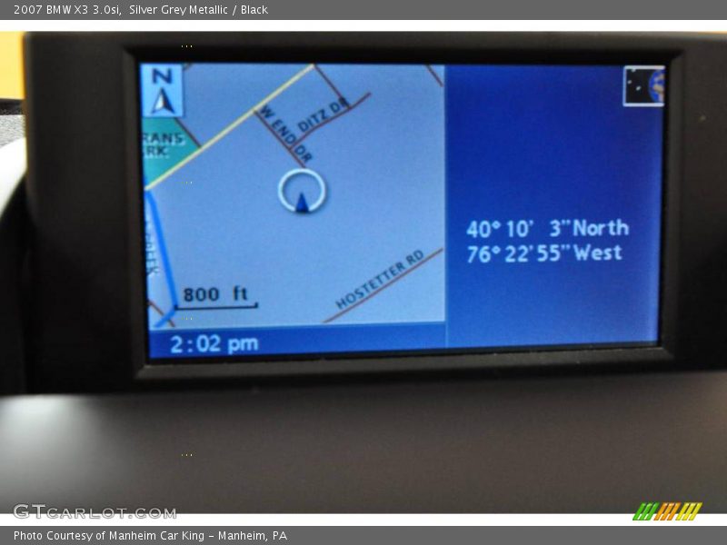 Silver Grey Metallic / Black 2007 BMW X3 3.0si