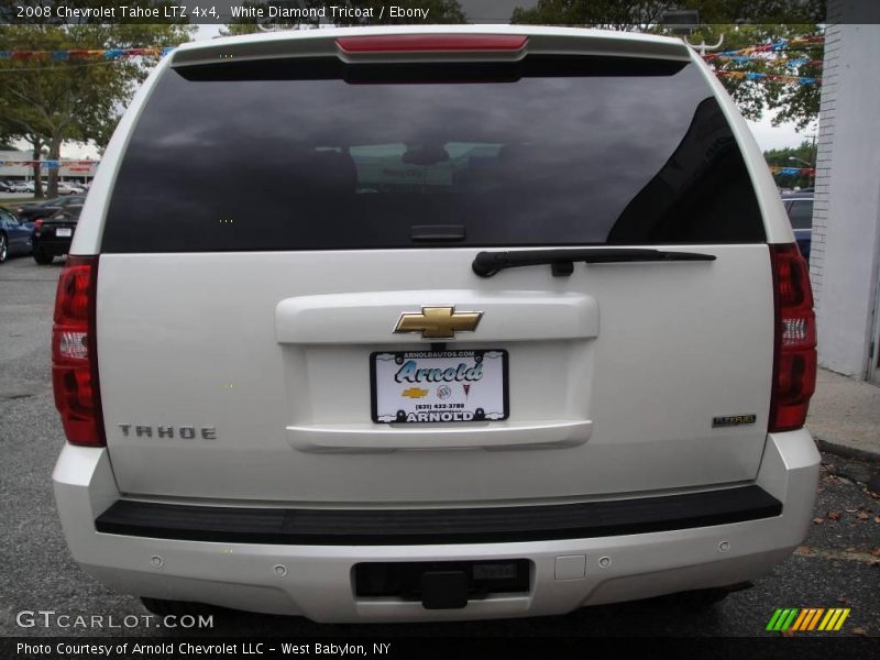 White Diamond Tricoat / Ebony 2008 Chevrolet Tahoe LTZ 4x4