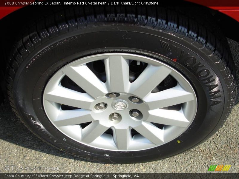 Inferno Red Crystal Pearl / Dark Khaki/Light Graystone 2008 Chrysler Sebring LX Sedan