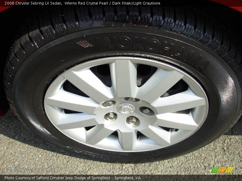 Inferno Red Crystal Pearl / Dark Khaki/Light Graystone 2008 Chrysler Sebring LX Sedan
