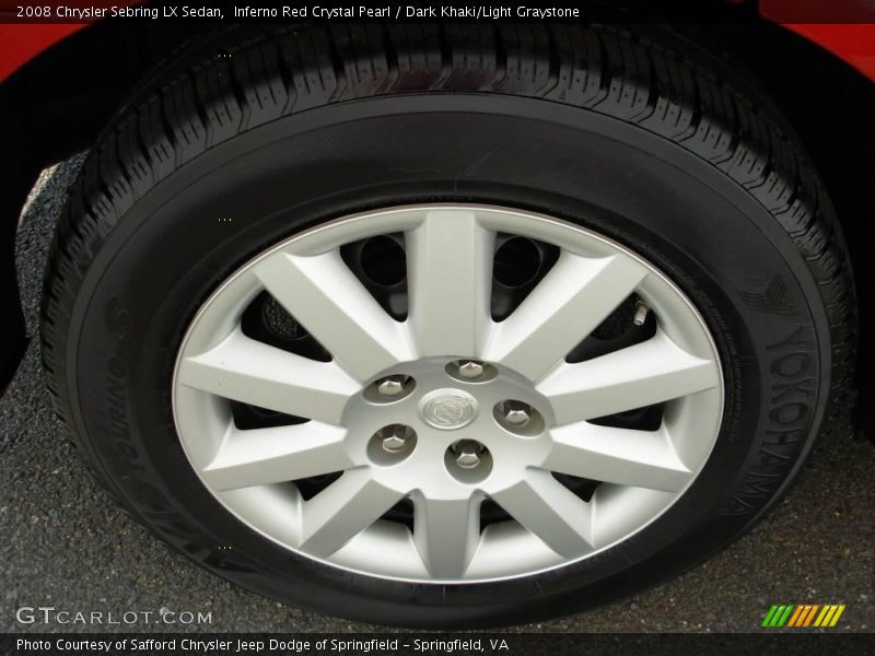 Inferno Red Crystal Pearl / Dark Khaki/Light Graystone 2008 Chrysler Sebring LX Sedan