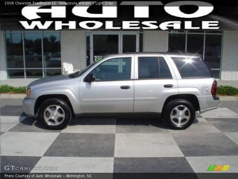 Silverstone Metallic / Light Gray 2008 Chevrolet TrailBlazer LS