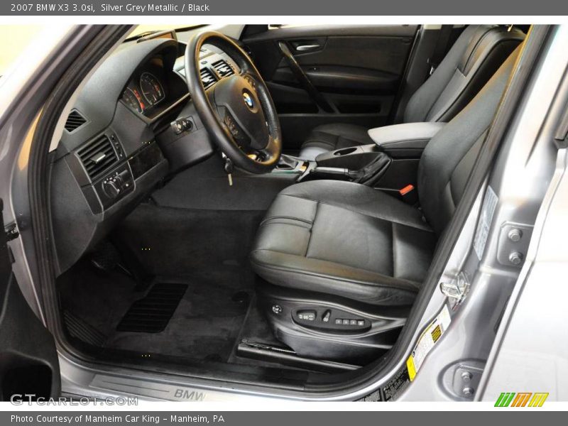 Silver Grey Metallic / Black 2007 BMW X3 3.0si