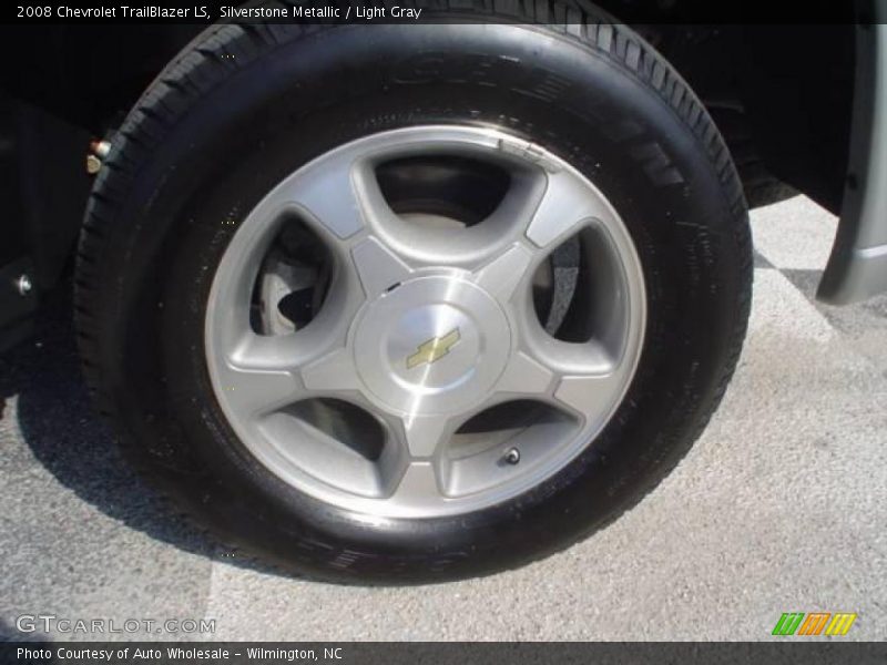 Silverstone Metallic / Light Gray 2008 Chevrolet TrailBlazer LS