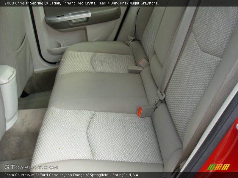 Inferno Red Crystal Pearl / Dark Khaki/Light Graystone 2008 Chrysler Sebring LX Sedan