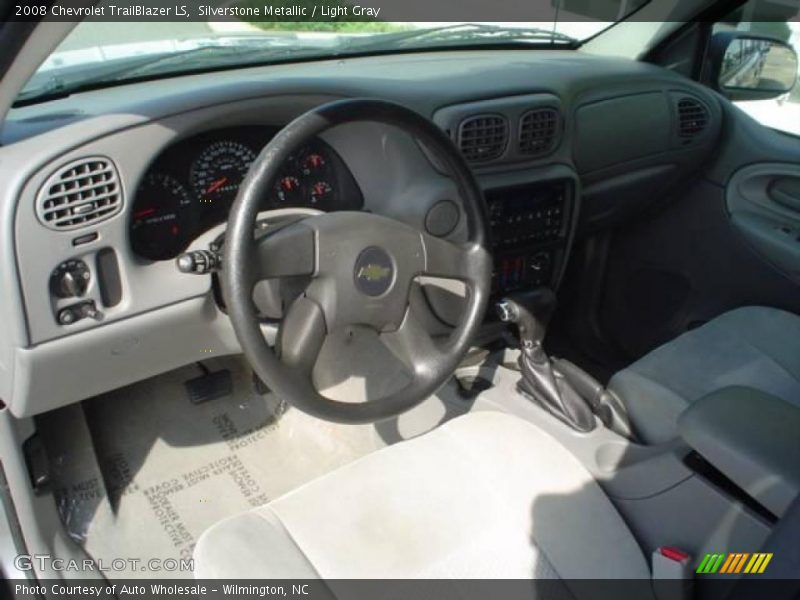 Silverstone Metallic / Light Gray 2008 Chevrolet TrailBlazer LS