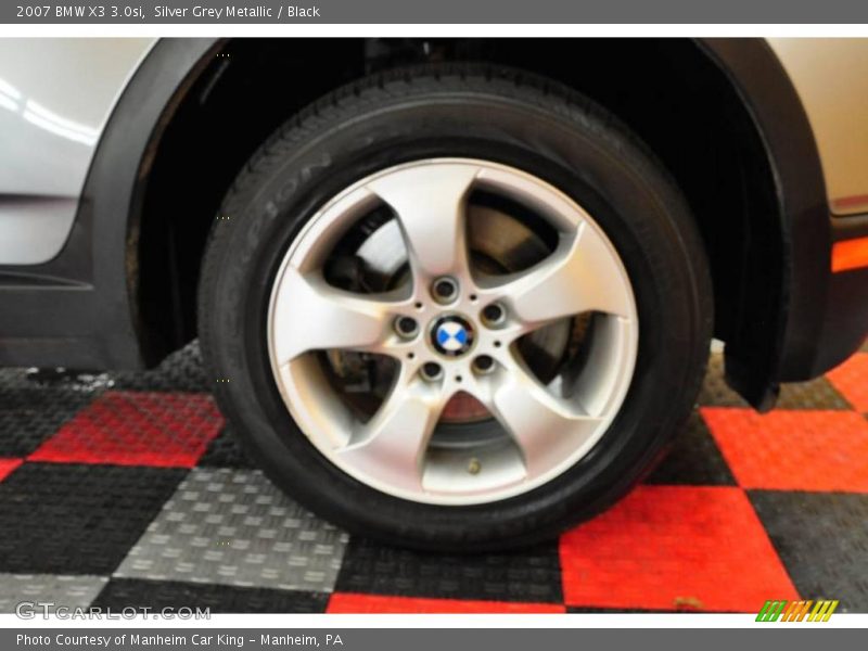 Silver Grey Metallic / Black 2007 BMW X3 3.0si