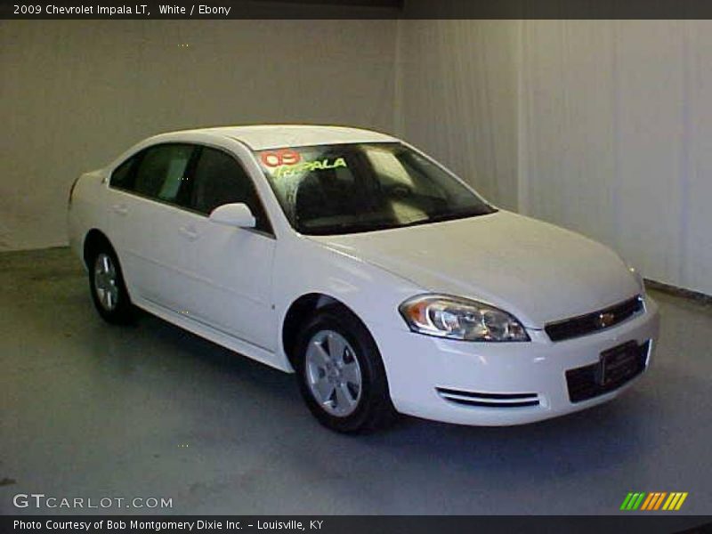 White / Ebony 2009 Chevrolet Impala LT