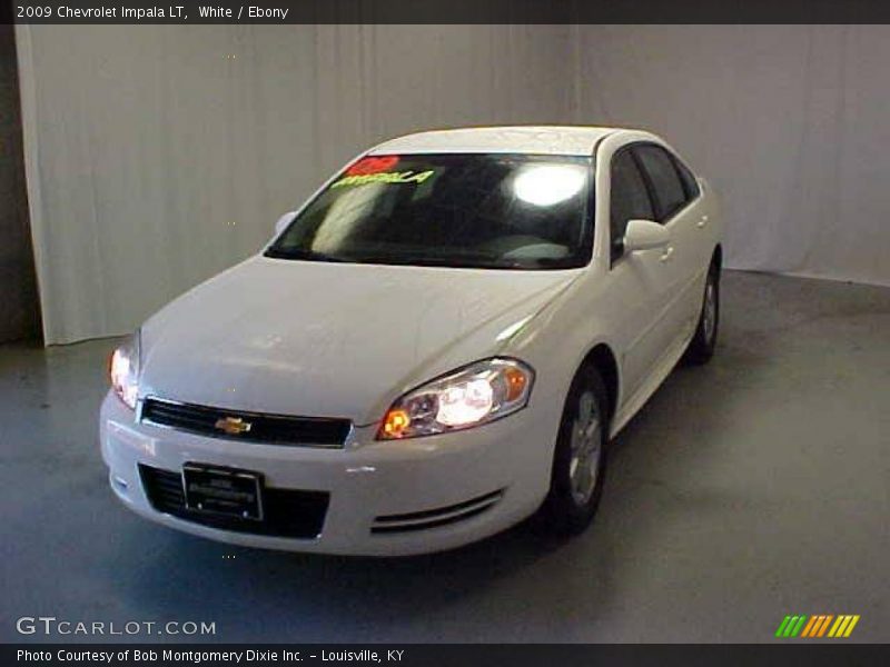 White / Ebony 2009 Chevrolet Impala LT