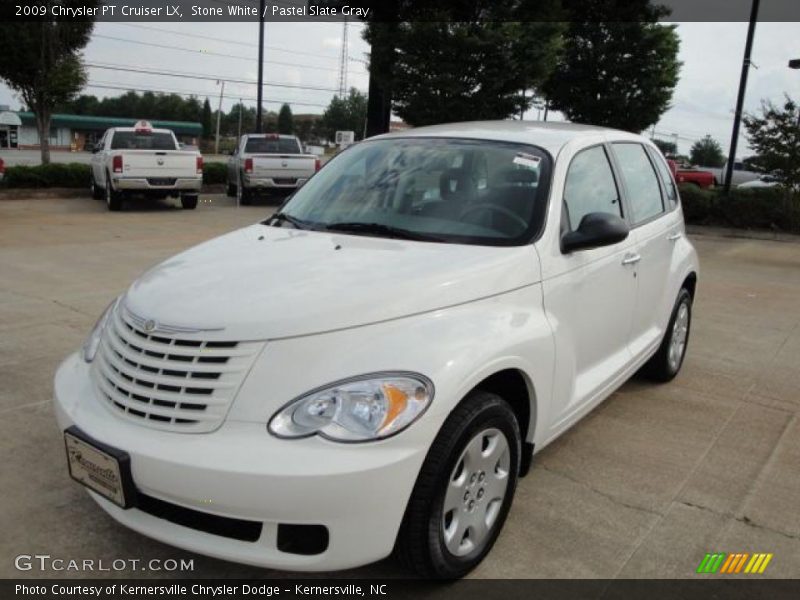 Stone White / Pastel Slate Gray 2009 Chrysler PT Cruiser LX