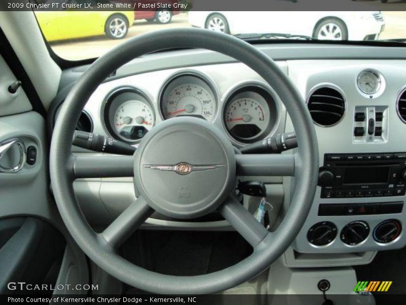 Stone White / Pastel Slate Gray 2009 Chrysler PT Cruiser LX