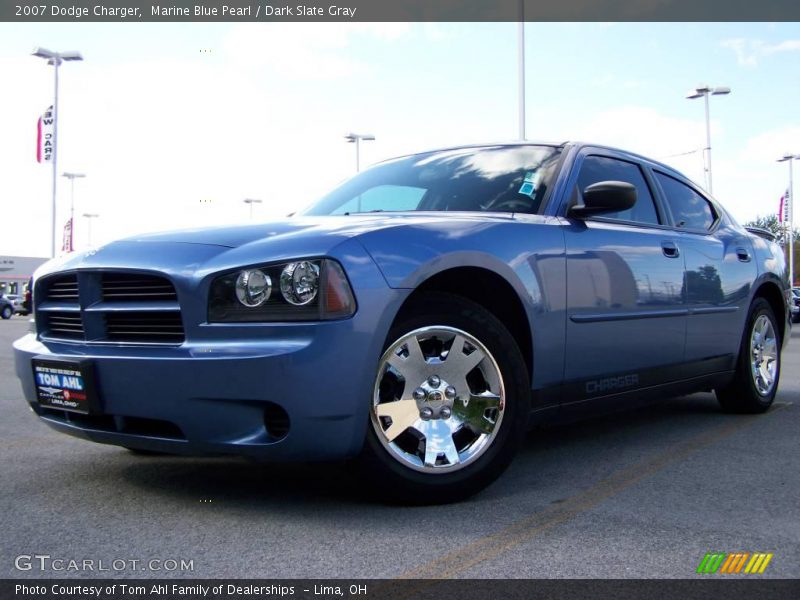Marine Blue Pearl / Dark Slate Gray 2007 Dodge Charger
