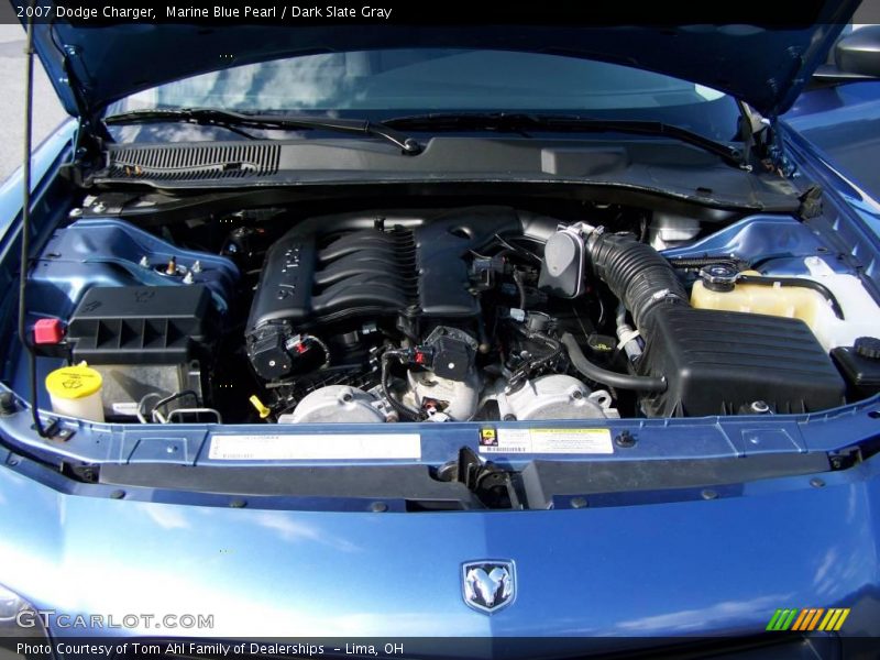 Marine Blue Pearl / Dark Slate Gray 2007 Dodge Charger