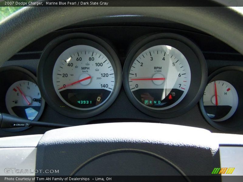 Marine Blue Pearl / Dark Slate Gray 2007 Dodge Charger