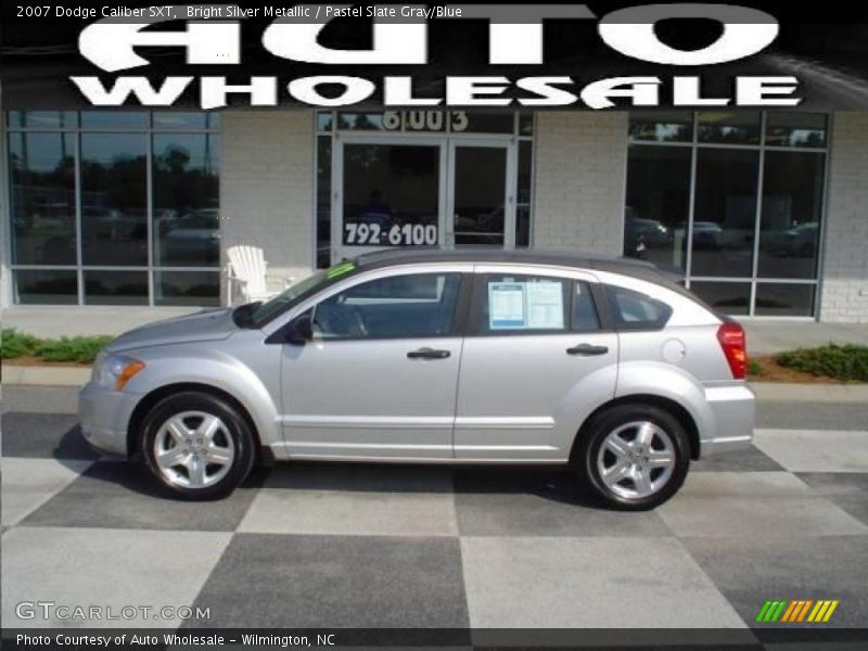 Bright Silver Metallic / Pastel Slate Gray/Blue 2007 Dodge Caliber SXT