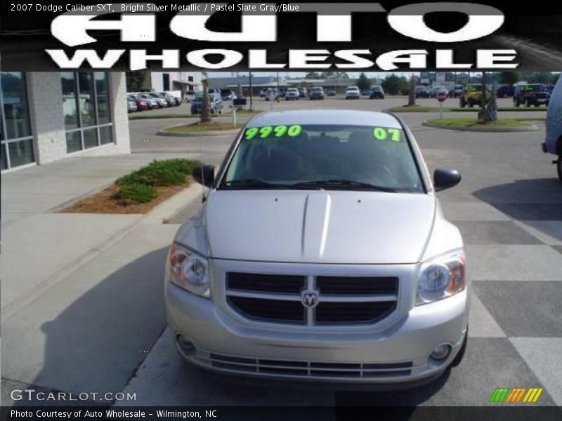 Bright Silver Metallic / Pastel Slate Gray/Blue 2007 Dodge Caliber SXT