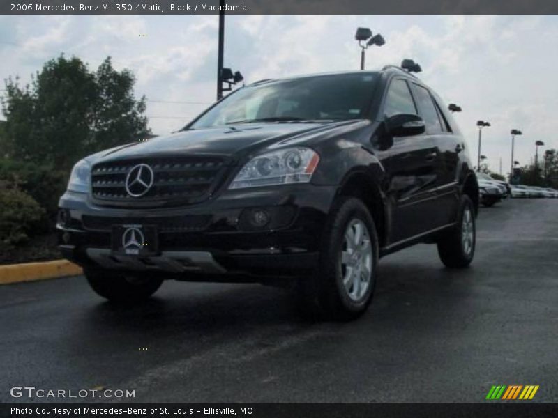 Black / Macadamia 2006 Mercedes-Benz ML 350 4Matic