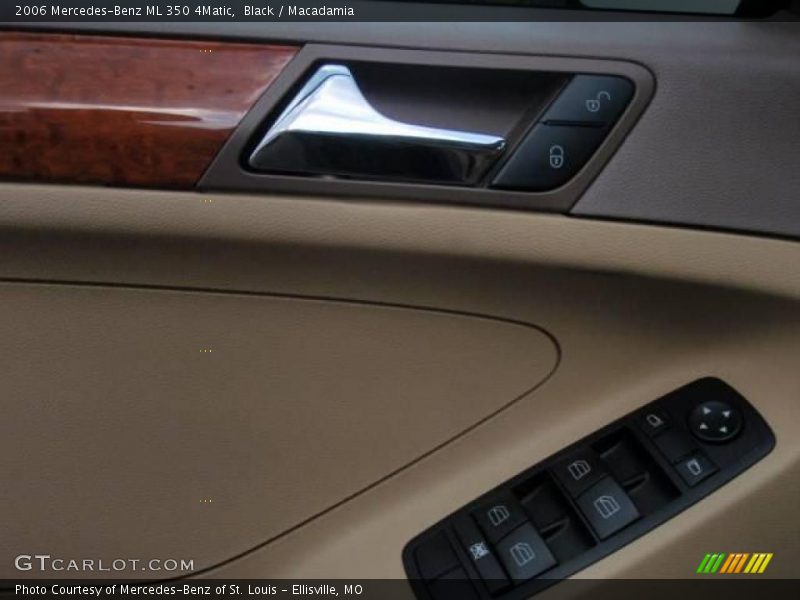 Black / Macadamia 2006 Mercedes-Benz ML 350 4Matic