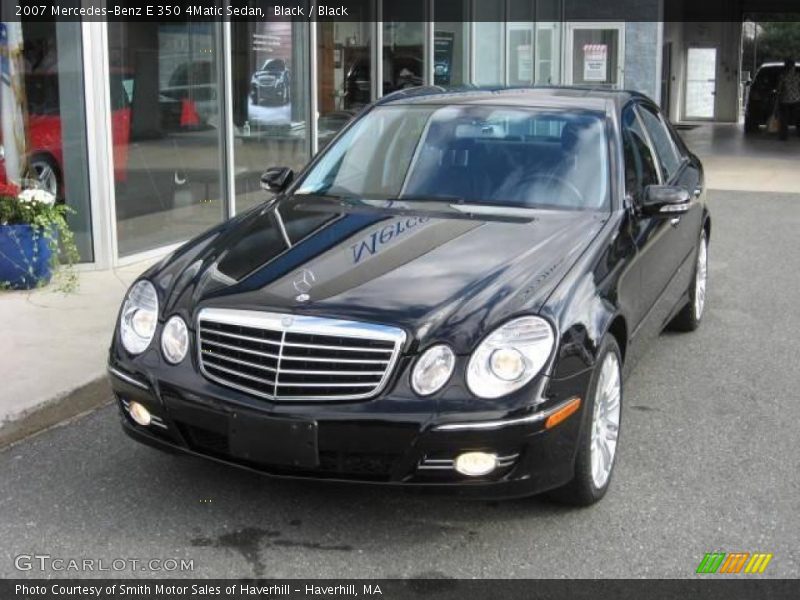 Black / Black 2007 Mercedes-Benz E 350 4Matic Sedan