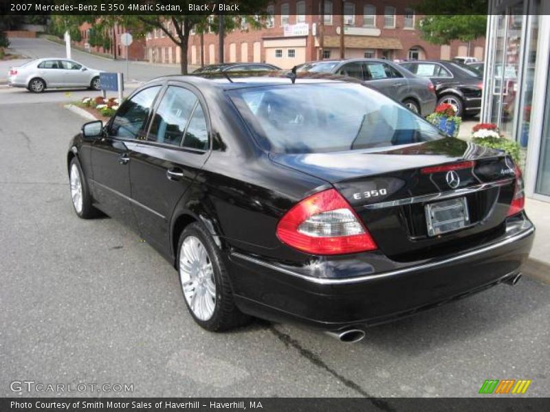 Black / Black 2007 Mercedes-Benz E 350 4Matic Sedan
