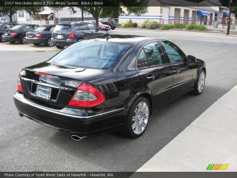Black / Black 2007 Mercedes-Benz E 350 4Matic Sedan