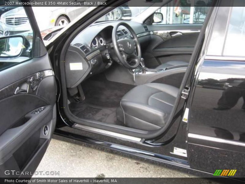 Black / Black 2007 Mercedes-Benz E 350 4Matic Sedan