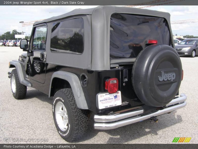Black / Dark Slate Gray 2004 Jeep Wrangler Sport 4x4