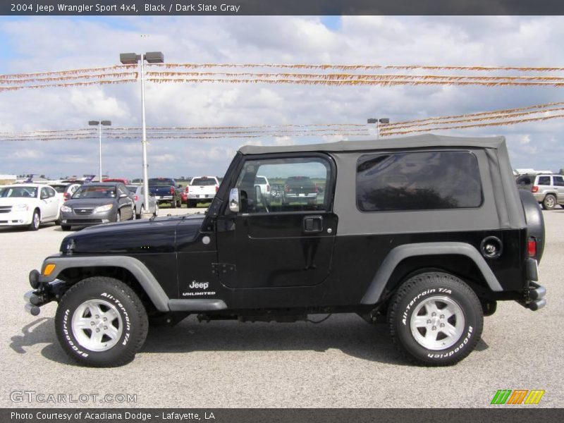 Black / Dark Slate Gray 2004 Jeep Wrangler Sport 4x4