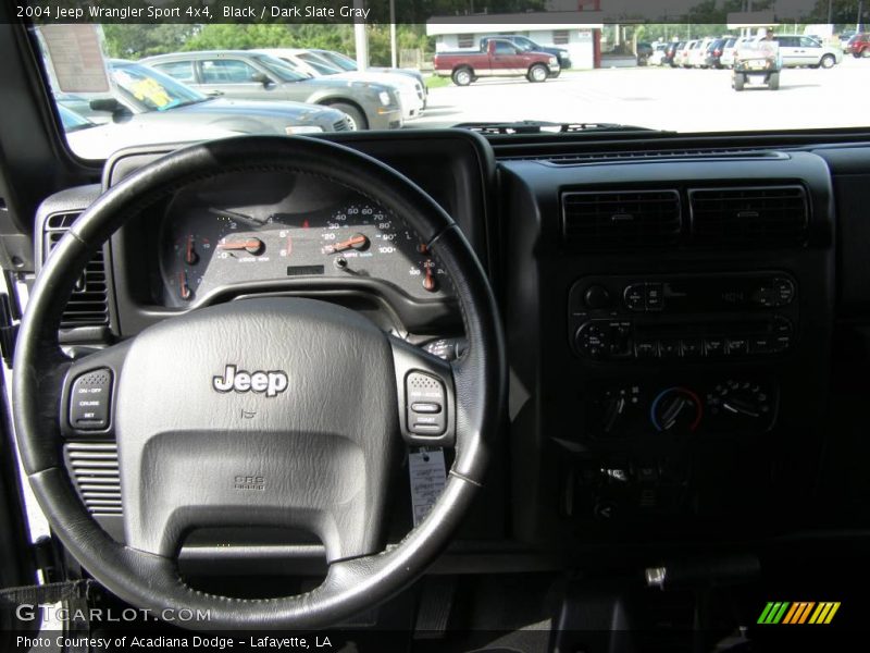 Black / Dark Slate Gray 2004 Jeep Wrangler Sport 4x4
