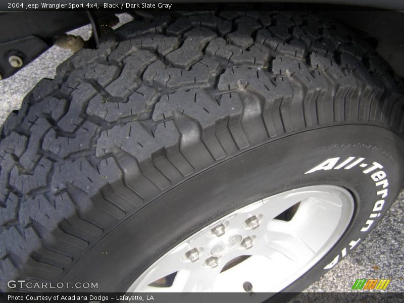 Black / Dark Slate Gray 2004 Jeep Wrangler Sport 4x4