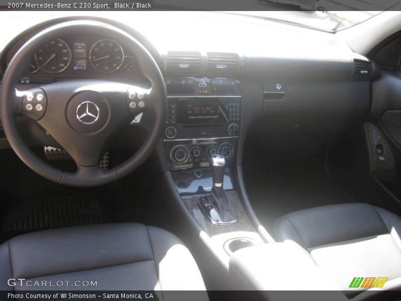 Black / Black 2007 Mercedes-Benz C 230 Sport