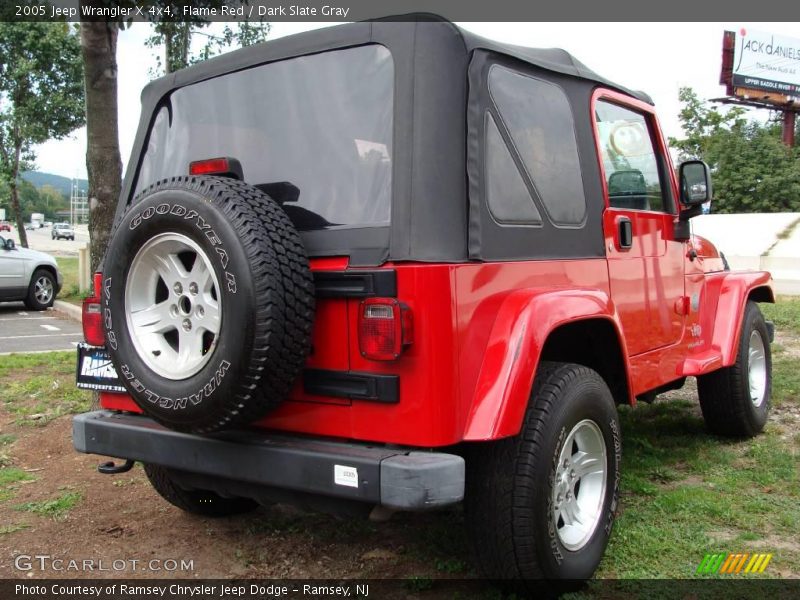Flame Red / Dark Slate Gray 2005 Jeep Wrangler X 4x4