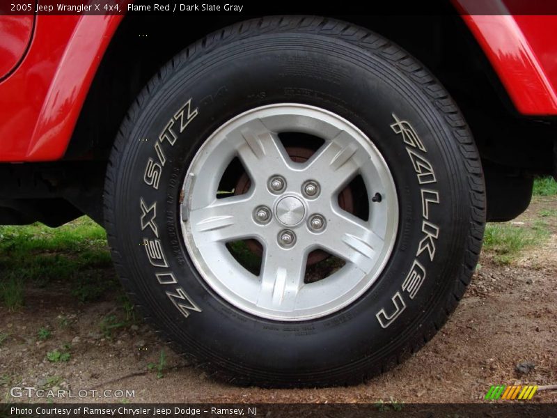 Flame Red / Dark Slate Gray 2005 Jeep Wrangler X 4x4