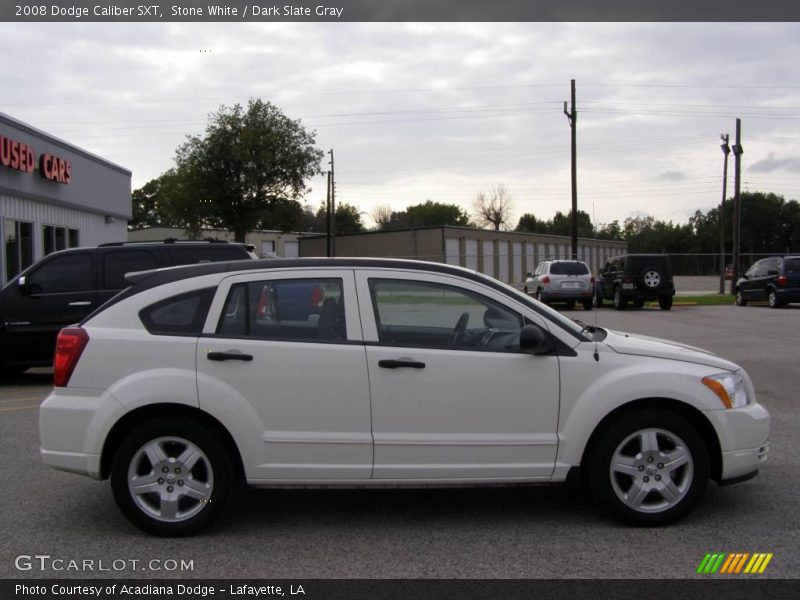 Stone White / Dark Slate Gray 2008 Dodge Caliber SXT