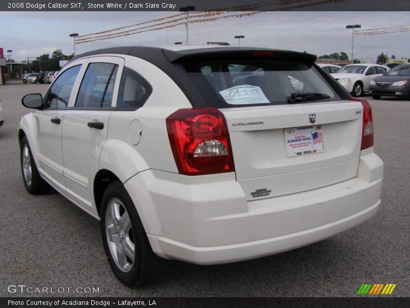 Stone White / Dark Slate Gray 2008 Dodge Caliber SXT