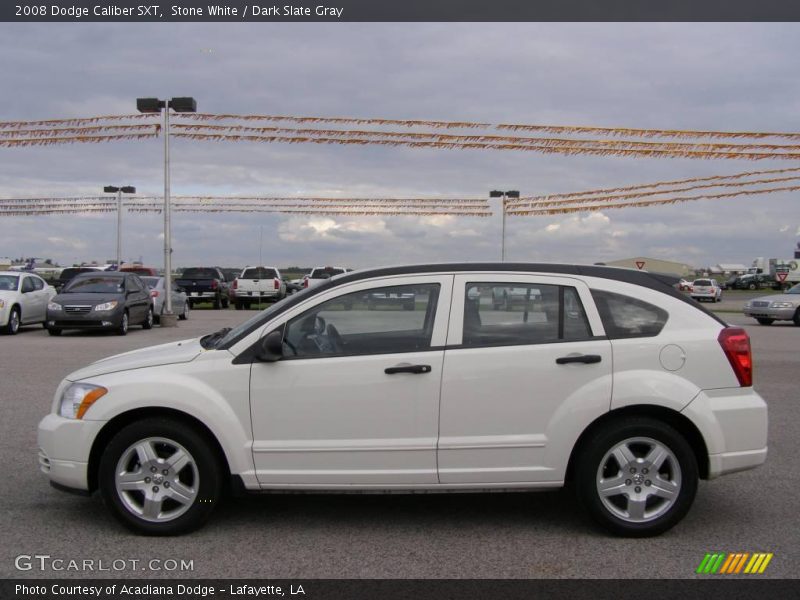 Stone White / Dark Slate Gray 2008 Dodge Caliber SXT