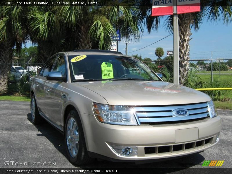 Dune Pearl Metallic / Camel 2008 Ford Taurus Limited