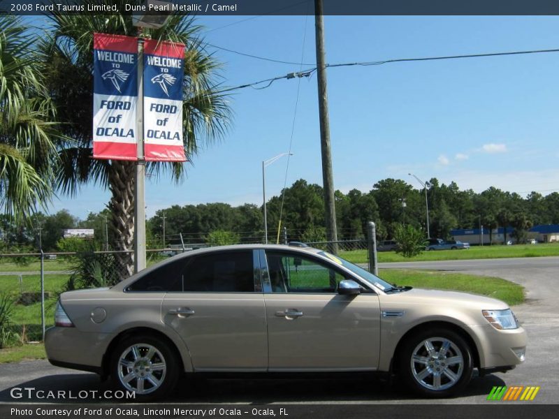 Dune Pearl Metallic / Camel 2008 Ford Taurus Limited