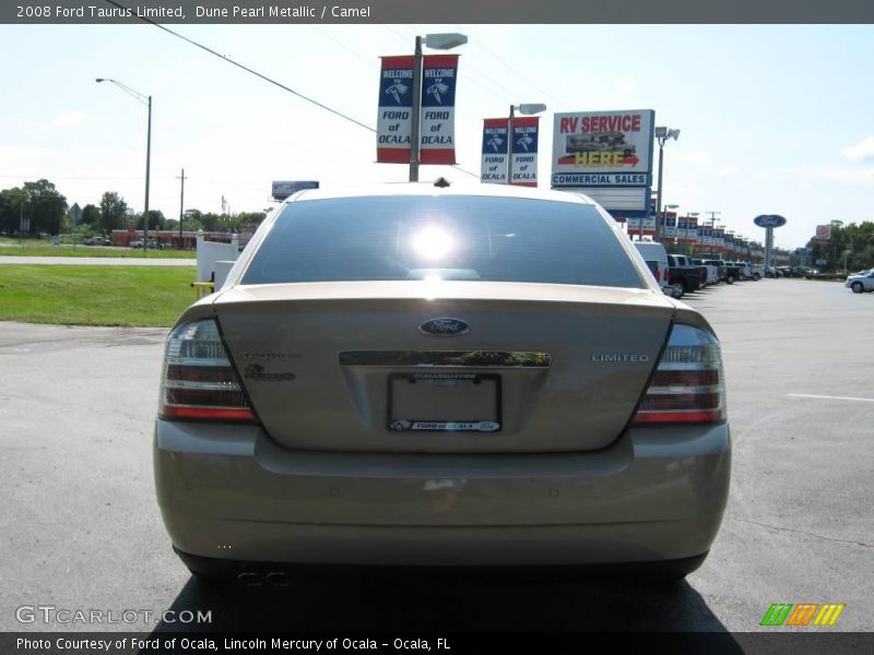 Dune Pearl Metallic / Camel 2008 Ford Taurus Limited