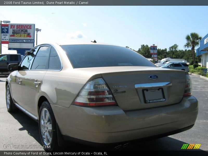 Dune Pearl Metallic / Camel 2008 Ford Taurus Limited