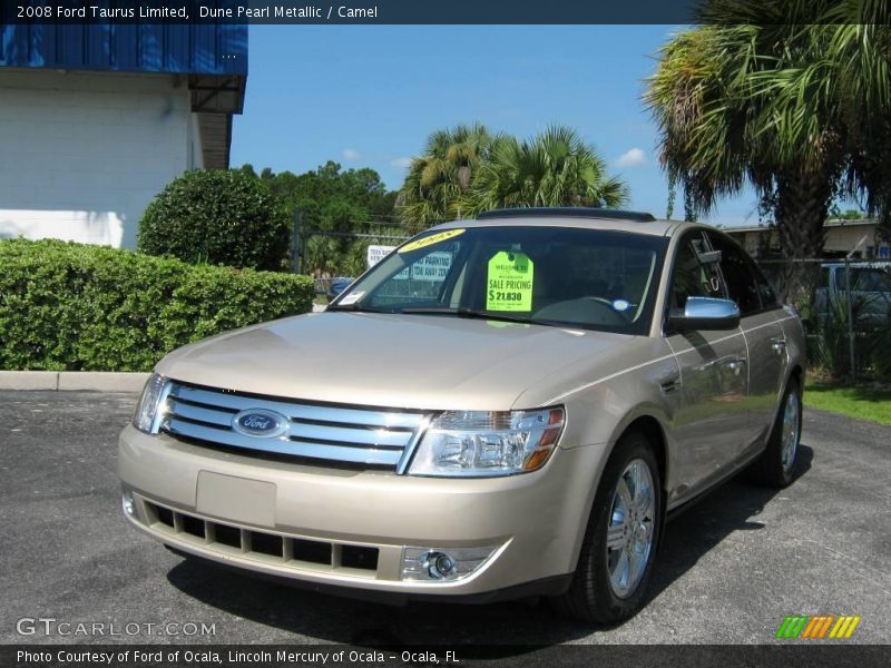 Dune Pearl Metallic / Camel 2008 Ford Taurus Limited