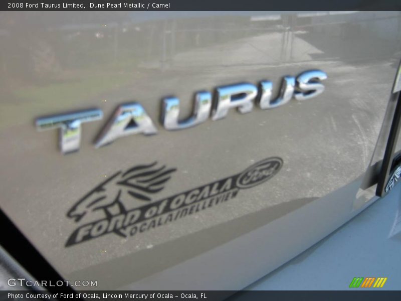Dune Pearl Metallic / Camel 2008 Ford Taurus Limited