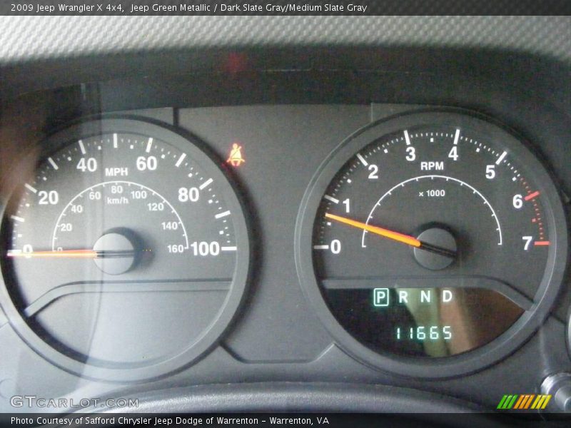 Jeep Green Metallic / Dark Slate Gray/Medium Slate Gray 2009 Jeep Wrangler X 4x4