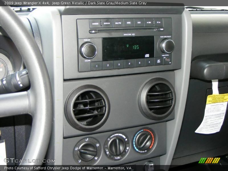 Jeep Green Metallic / Dark Slate Gray/Medium Slate Gray 2009 Jeep Wrangler X 4x4