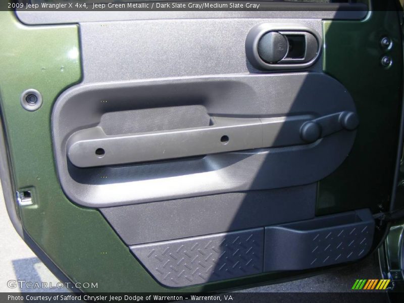 Jeep Green Metallic / Dark Slate Gray/Medium Slate Gray 2009 Jeep Wrangler X 4x4