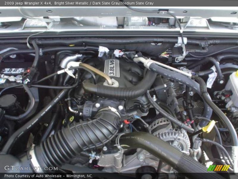 Bright Silver Metallic / Dark Slate Gray/Medium Slate Gray 2009 Jeep Wrangler X 4x4