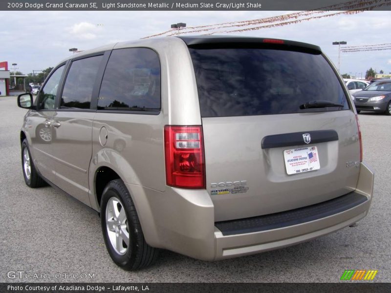 Light Sandstone Metallic / Medium Slate Gray/Light Shale 2009 Dodge Grand Caravan SE