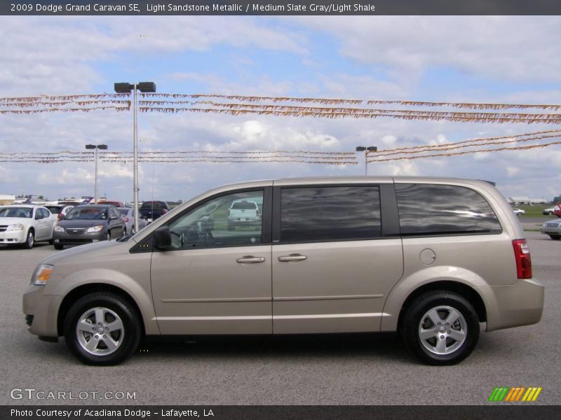 Light Sandstone Metallic / Medium Slate Gray/Light Shale 2009 Dodge Grand Caravan SE