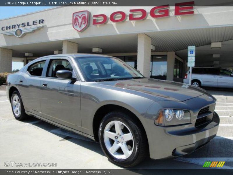 Dark Titanium Metallic / Dark Slate Gray 2009 Dodge Charger SE